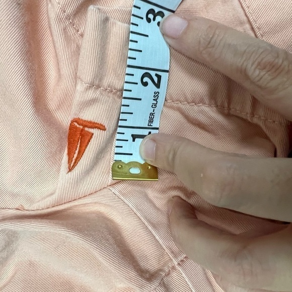 J Crew Shorts Size 4 Broken-In Chino Peach Sail Boat Embroidery  100% Cotton - Picture 7 of 12